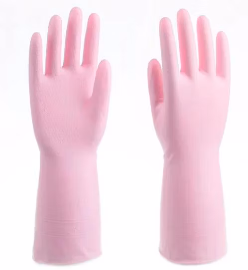 Geschirr spülen, Haushaltsküchenhandschuhe, wasserdichte PVC-Handschuhe