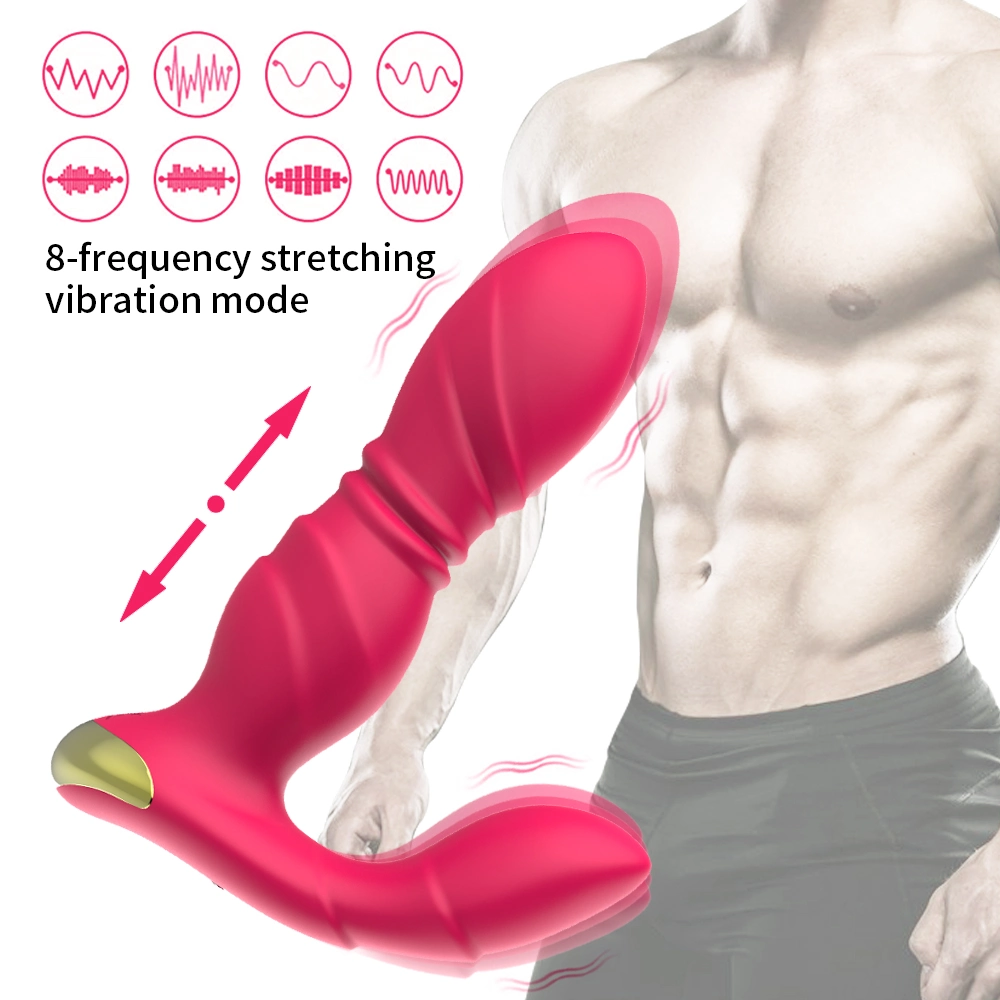 2023 Stretch Prostate Massager Wireless Remote Control Posterior Anal Plug Vibrator Adult Products Wholesale