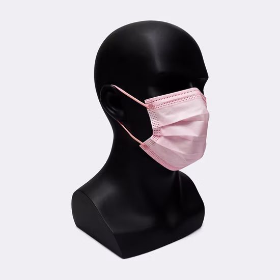 3-lagige medizinische Einweg-Gesichtsmaske mit Ohrbügel aus Vliesstoff