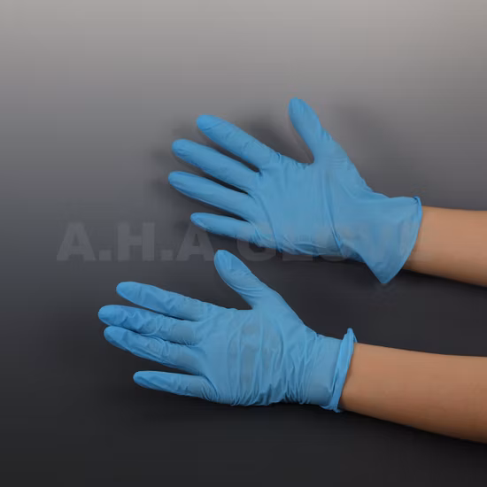 Gute Qualität Einweg-Nitril-blaue Guantesnt-Nitril-medizinische Handschuhe